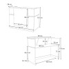 Γραφείο υποδοχής - reception Gemini Megapap χρώμα λευκό 90x50x110εκ. Γραφείο υποδοχής - reception Gemini Megapap χρώμα λευκό 90x50x110εκ.