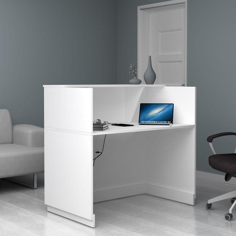 Γραφείο υποδοχής - reception Gemini Megapap χρώμα λευκό 120x70x110εκ. Γραφείο υποδοχής - reception Gemini Megapap χρώμα λευκό 120x70x110εκ.