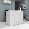 Γραφείο υποδοχής - reception Gemini Megapap χρώμα λευκό 150x70x110εκ. Γραφείο υποδοχής - reception Gemini Megapap χρώμα λευκό 150x70x110εκ.