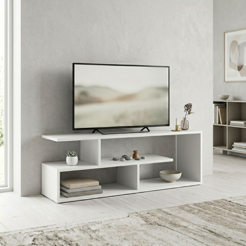 Έπιπλο τηλεόρασης Forever Megapap χρώμα λευκό 120x30x40cm. Έπιπλο τηλεόρασης Forever Megapap χρώμα λευκό 120x30x40cm.