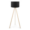 Φωτιστικό δαπέδου Rosling Megapap Mdf/ύφασμα Pvc χρώμα φυσικό/μαύρο 38x21x140εκ. Φωτιστικό δαπέδου Rosling Megapap Mdf/ύφασμα Pvc χρώμα φυσικό/μαύρο 38x21x140εκ.