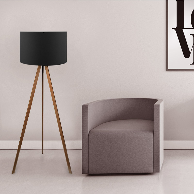Φωτιστικό δαπέδου Rosling Megapap Mdf/ύφασμα Pvc χρωμα καρυδί/μαύρο 38x21x140εκ. Φωτιστικό δαπέδου Rosling Megapap Mdf/ύφασμα Pvc χρωμα καρυδί/μαύρο 38x21x140εκ.