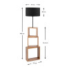 Φωτιστικό δαπέδου Claude Megapap Mdf/fabric Pvc χρώμα καφέ/μαύρο 37x20x140εκ. Φωτιστικό δαπέδου Claude Megapap Mdf/fabric Pvc χρώμα καφέ/μαύρο 37x20x140εκ.