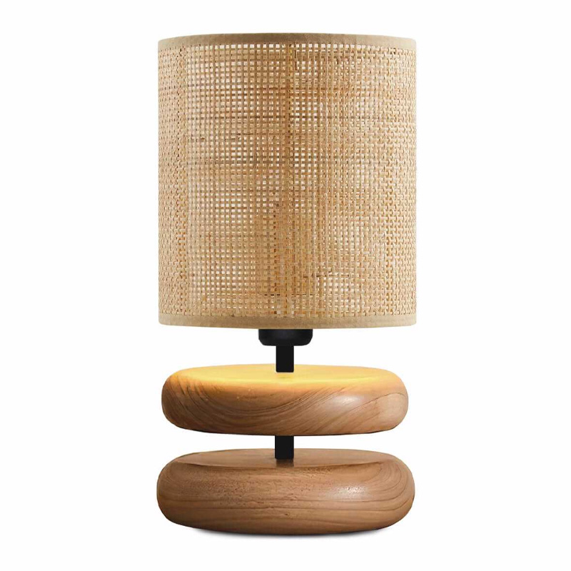 Φωτιστικό επιτραπέζιο Lucia Megapap E14 ξυλινο - pe rattan χρώμα φυσικό Ø15x35εκ. Φωτιστικό επιτραπέζιο Lucia Megapap E14 ξυλινο - pe rattan χρώμα φυσικό Ø15x35εκ.