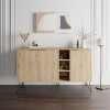Μπουφές Clara Megapap χρώμα sapphire oak 142x35,6x83εκ. Μπουφές Clara Megapap χρώμα sapphire oak 142x35,6x83εκ.