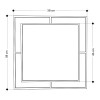 Καθρέπτης τοίχου Corner Megapap αλουμινίου χρώμα μαύρο 58,6x2x58,6εκ. Καθρέπτης τοίχου Corner Megapap αλουμινίου χρώμα μαύρο 58,6x2x58,6εκ.