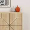 Μπουφές Dune Megapap χρώμα sapphire oak 123x35x77,4εκ.