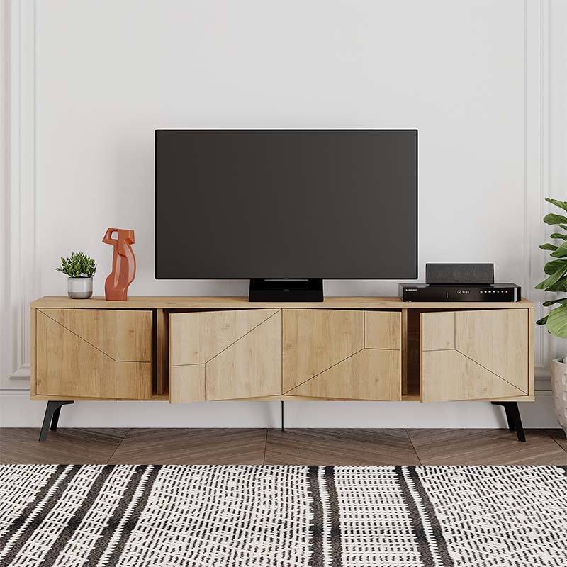 Έπιπλο τηλεόρασης Dune Megapap χρώμα sapphire oak 180x29,6x50εκ. Έπιπλο τηλεόρασης Dune Megapap χρώμα sapphire oak 180x29,6x50εκ.