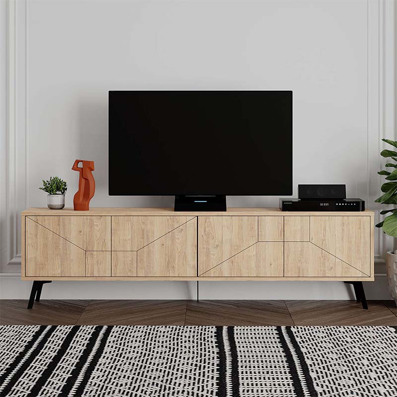 Έπιπλο τηλεόρασης Dune Megapap χρώμα sapphire oak 180x29,6x50εκ. Έπιπλο τηλεόρασης Dune Megapap χρώμα sapphire oak 180x29,6x50εκ.
