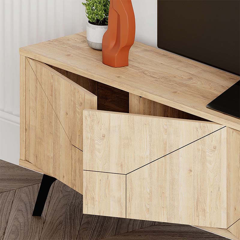 Έπιπλο τηλεόρασης Dune Megapap χρώμα sapphire oak 180x29,6x50εκ. Έπιπλο τηλεόρασης Dune Megapap χρώμα sapphire oak 180x29,6x50εκ.