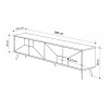 Έπιπλο τηλεόρασης Dune Megapap χρώμα sapphire oak 180x29,6x50εκ. Έπιπλο τηλεόρασης Dune Megapap χρώμα sapphire oak 180x29,6x50εκ.