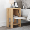 Κομοδίνο Ema Megapap χρώμα sapphire oak - λευκό 30x30x55εκ. Κομοδίνο Ema Megapap χρώμα sapphire oak - λευκό 30x30x55εκ.