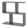 Τραπεζάκι βοηθητικό Homemania Megapap χρώμα ανθρακί 60x20x60εκ.