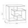 Τραπεζάκι βοηθητικό Labirent Megapap Megapap χρώμα λευκό 54x40x45εκ. Τραπεζάκι βοηθητικό Labirent Megapap Megapap χρώμα λευκό 54x40x45εκ.