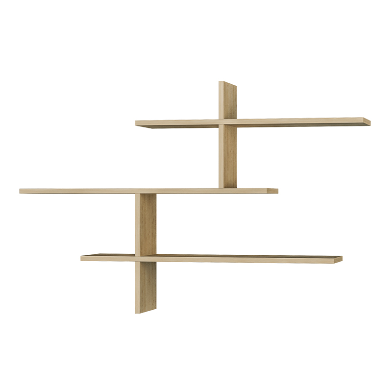 Ραφιέρα τοίχου Leo Megapap χρώμα sapphire oak 123x22x80εκ. Ραφιέρα τοίχου Leo Megapap χρώμα sapphire oak 123x22x80εκ.