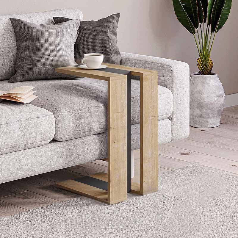 Τραπεζάκι βοηθητικό Muju Megapap χρώμα sapphire oak/ανθρακί 30x40x57εκ. Τραπεζάκι βοηθητικό Muju Megapap χρώμα sapphire oak/ανθρακί 30x40x57εκ.