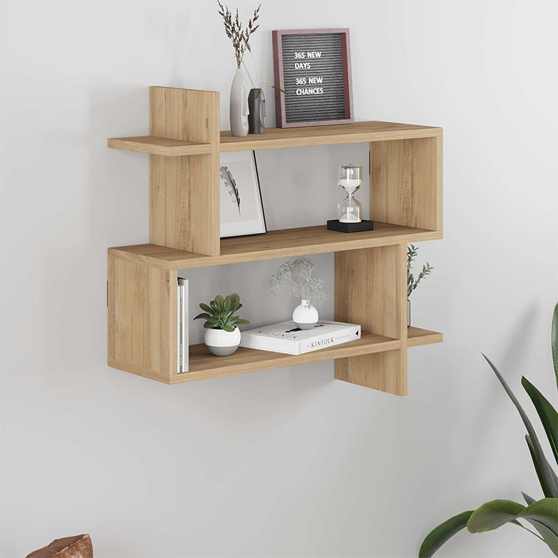 Ραφιέρα τοίχου Paralel Megapap χρώμα sapphire oak 70x22x65εκ. Ραφιέρα τοίχου Paralel Megapap χρώμα sapphire oak 70x22x65εκ.