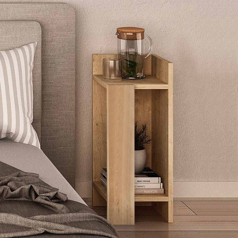 Κομοδίνο Elos Megapap σετ 2 τεμαχίων χρώμα sapphire oak 25x27x60εκ. Κομοδίνο Elos Megapap σετ 2 τεμαχίων χρώμα sapphire oak 25x27x60εκ.