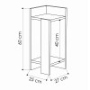 Κομοδίνο Elos Megapap σετ 2 τεμαχίων χρώμα sapphire oak 25x27x60εκ. Κομοδίνο Elos Megapap σετ 2 τεμαχίων χρώμα sapphire oak 25x27x60εκ.
