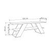 Έπιπλο τηλεόρασης Farfalla Megapap χρώμα sandstone 120x33,5x40εκ. Έπιπλο τηλεόρασης Farfalla Megapap χρώμα sandstone 120x33,5x40εκ.