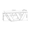 Έπιπλο τηλεόρασης Pipralla Megapap χρώμα ανθρακί 110x30x40εκ. Έπιπλο τηλεόρασης Pipralla Megapap χρώμα ανθρακί 110x30x40εκ.