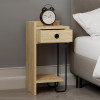 Κομοδίνο Sirius Megapap αριστερό χρώμα sapphire oak 32x30x61εκ. Κομοδίνο Sirius Megapap αριστερό χρώμα sapphire oak 32x30x61εκ.