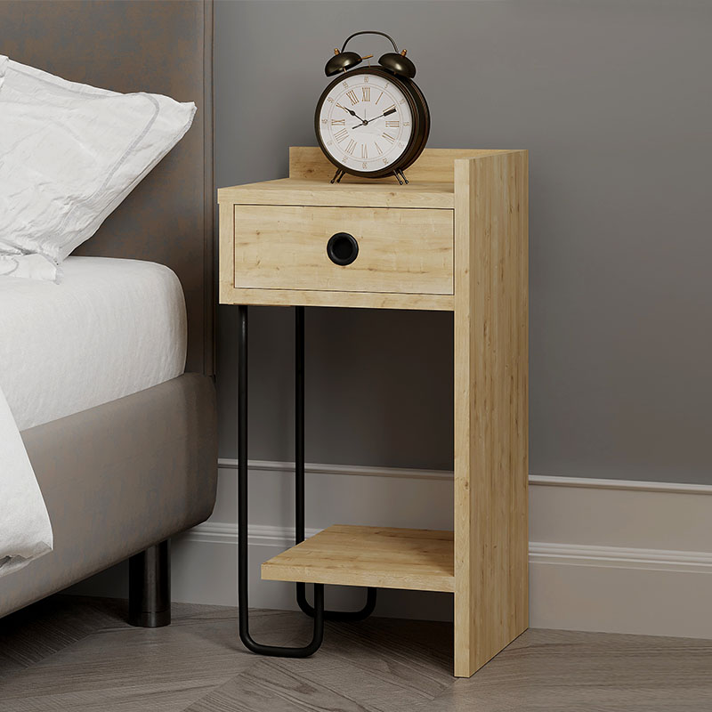Κομοδίνο Sirius Megapap δεξί χρώμα sapphire oak 32x30x61εκ. Κομοδίνο Sirius Megapap δεξί χρώμα sapphire oak 32x30x61εκ.