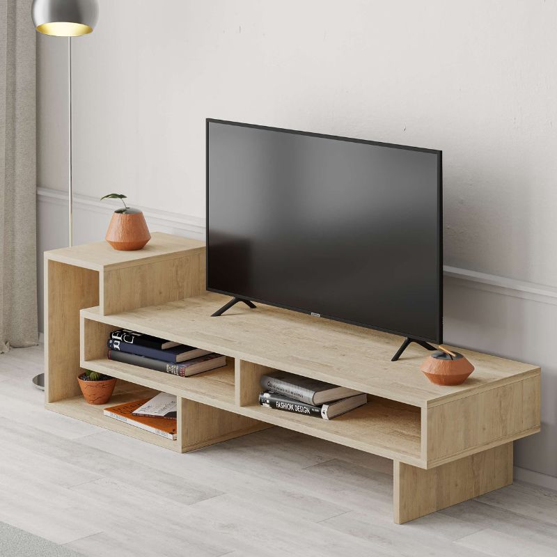 Έπιπλο τηλεόρασης Tetra Megapap χρώμα sapphire oak 136,7x40x42εκ. Έπιπλο τηλεόρασης Tetra Megapap χρώμα sapphire oak 136,7x40x42εκ.