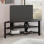 Έπιπλο τηλεόρασης γωνιακό Thales Megapap χρώμα black wood 110x36x45εκ.