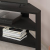 Έπιπλο τηλεόρασης γωνιακό Thales Megapap χρώμα black wood 110x36x45εκ. Έπιπλο τηλεόρασης γωνιακό Thales Megapap χρώμα black wood 110x36x45εκ.
