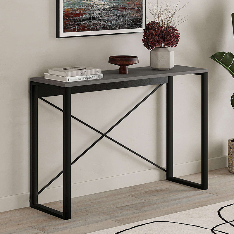 Κονσόλα Archie Megapap χρώμα γκρι ρετρό - μαύρο 110x35x75εκ. Κονσόλα Archie Megapap χρώμα γκρι ρετρό - μαύρο 110x35x75εκ.