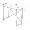 Κονσόλα Archie Megapap χρώμα γκρι ρετρό - μαύρο 110x35x75εκ. Κονσόλα Archie Megapap χρώμα γκρι ρετρό - μαύρο 110x35x75εκ.