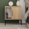 Κομοδίνο Glynn Megapap χρώμα saphhire oak 45x35x50εκ. Κομοδίνο Glynn Megapap χρώμα saphhire oak 45x35x50εκ.