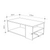 Τραπεζάκι σαλονιού Berg Megapap χρώμα γκρι ρετρό 110x60x40εκ. Τραπεζάκι σαλονιού Berg Megapap χρώμα γκρι ρετρό 110x60x40εκ.