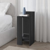 Κομοδίνο Elos Megapap δεξί χρώμα black wood 25x27x60εκ. Κομοδίνο Elos Megapap δεξί χρώμα black wood 25x27x60εκ.