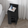 Κομοδίνο Elos Megapap δεξί χρώμα black wood 25x27x60εκ. Κομοδίνο Elos Megapap δεξί χρώμα black wood 25x27x60εκ.