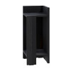Κομοδίνο Elos Megapap δεξί χρώμα black wood 25x27x60εκ. Κομοδίνο Elos Megapap δεξί χρώμα black wood 25x27x60εκ.