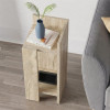 Κομοδίνο Elos Megapap δεξί χρώμα travertine 25x27x60εκ. Κομοδίνο Elos Megapap δεξί χρώμα travertine 25x27x60εκ.