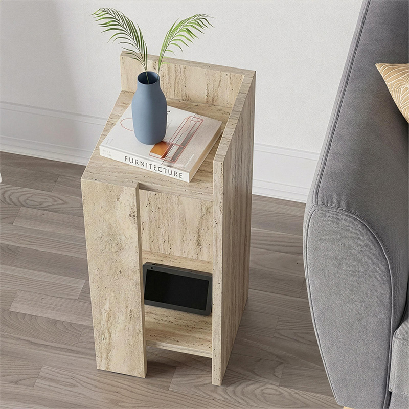 Κομοδίνο Elos Megapap δεξί χρώμα travertine 25x27x60εκ. Κομοδίνο Elos Megapap δεξί χρώμα travertine 25x27x60εκ.