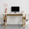 Γραφείο εργασίας Papillon Megapap χρώμα sapphire oak - λευκό 137x60x75εκ Γραφείο εργασίας Papillon Megapap χρώμα sapphire oak - λευκό 137x60x75εκ