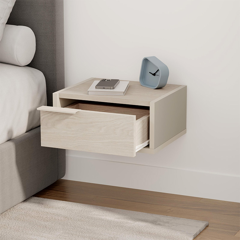 Κομοδίνο επιτοίχιο Eco Megapap χρώμα sandstone - light oak 40x33x18,5εκ. Κομοδίνο επιτοίχιο Eco Megapap χρώμα sandstone - light oak 40x33x18,5εκ.