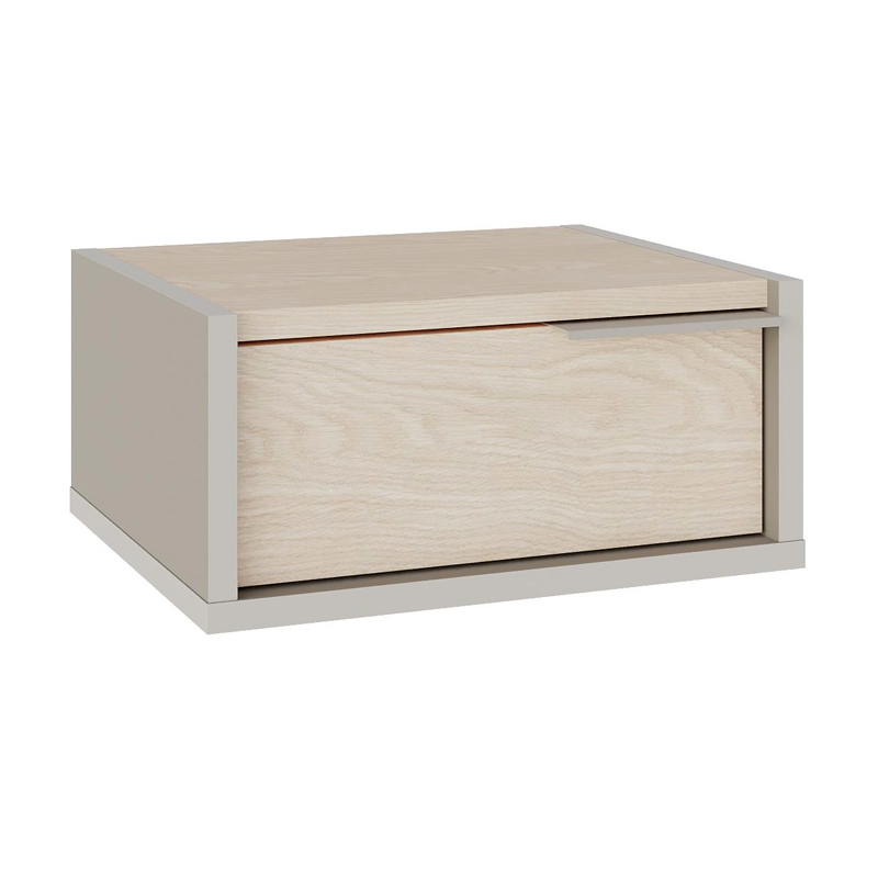 Κομοδίνο επιτοίχιο Eco Megapap χρώμα sandstone - light oak 40x33x18,5εκ. Κομοδίνο επιτοίχιο Eco Megapap χρώμα sandstone - light oak 40x33x18,5εκ.