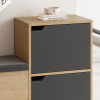 Παπουτσοθήκη Haven Megapap χρώμα sapphire oak - ανθρακί 101x35x80,4εκ. Παπουτσοθήκη Haven Megapap χρώμα sapphire oak - ανθρακί 101x35x80,4εκ.