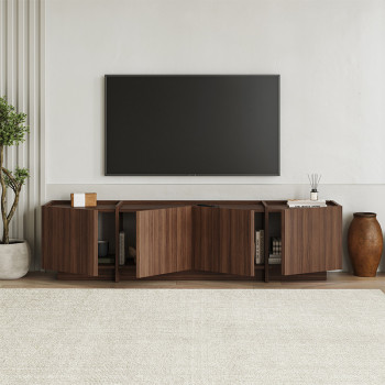 Έπιπλο τηλεόρασης Lowen Megapap χρώμα καρυδί milano 180x35x46,2εκ. Έπιπλο τηλεόρασης Lowen Megapap χρώμα καρυδί milano 180x35x46,2εκ.
