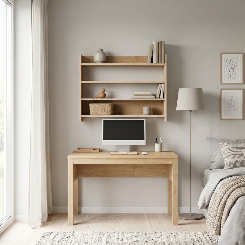 Ραφιέρα τοίχου Lane Megapap χρώμα sapphire oak 85x15x66εκ. Ραφιέρα τοίχου Lane Megapap χρώμα sapphire oak 85x15x66εκ.