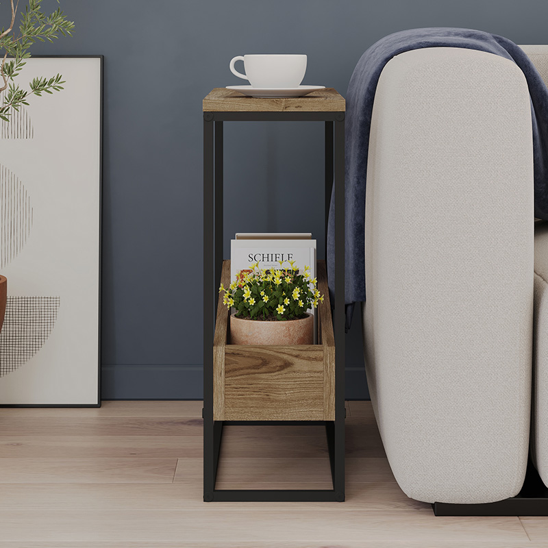 Τραπεζάκι βοηθητικό Lido Megapap χρώμα καρυδί Ud 60x22x62εκ. Τραπεζάκι βοηθητικό Lido Megapap χρώμα καρυδί Ud 60x22x62εκ.