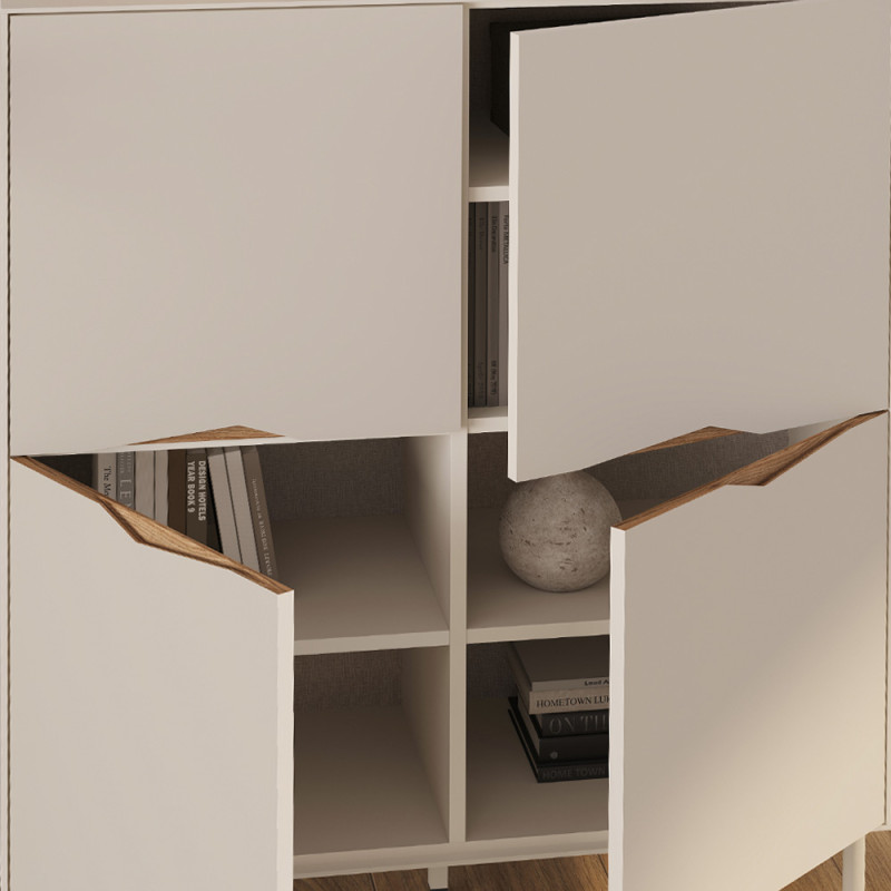 Μπουφές Marquise Megapap χρώμα sandstone 98x40x120εκ. Μπουφές Marquise Megapap χρώμα sandstone 98x40x120εκ.