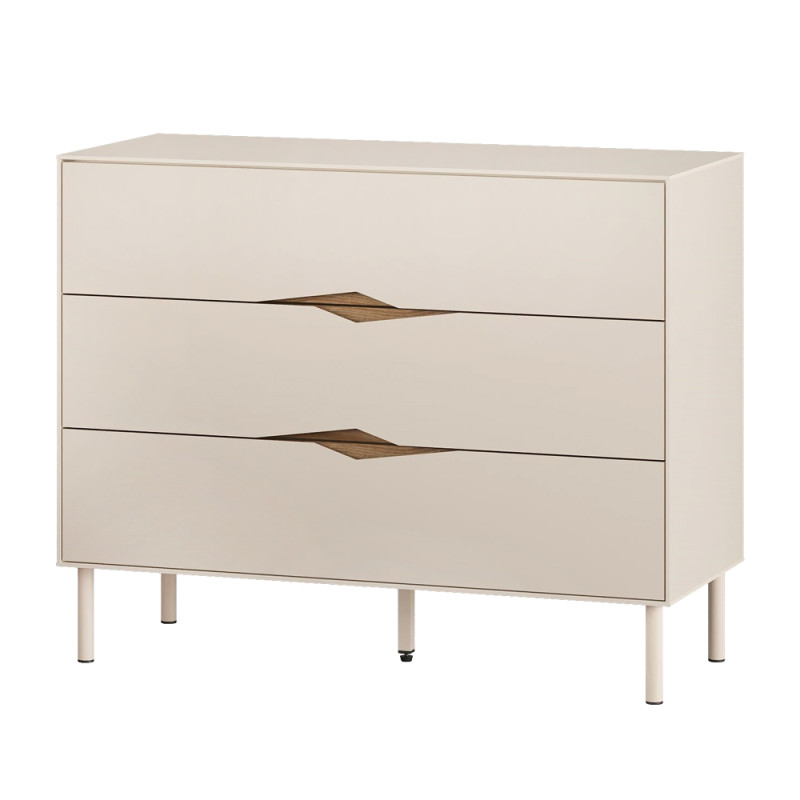 Συρταριέρα Marquise Megapap χρώμα sandstone 98x40x78,5εκ.