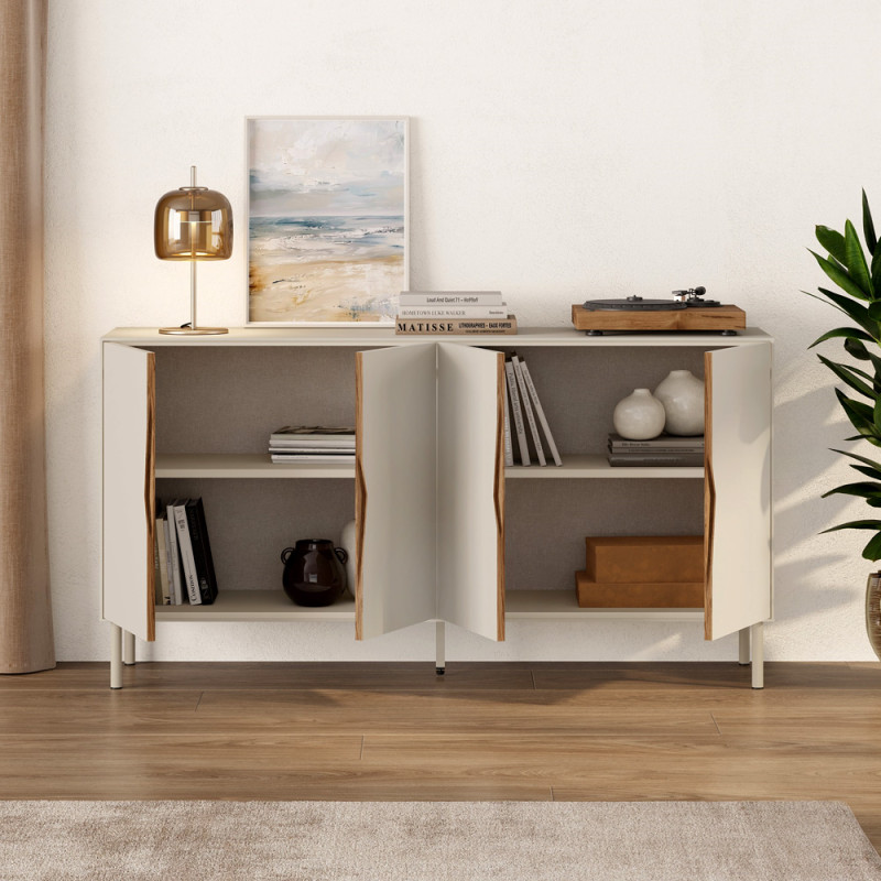 Μπουφές Marquise Megapap χρώμα sandstone 150x40x78,5εκ. Μπουφές Marquise Megapap χρώμα sandstone 150x40x78,5εκ.