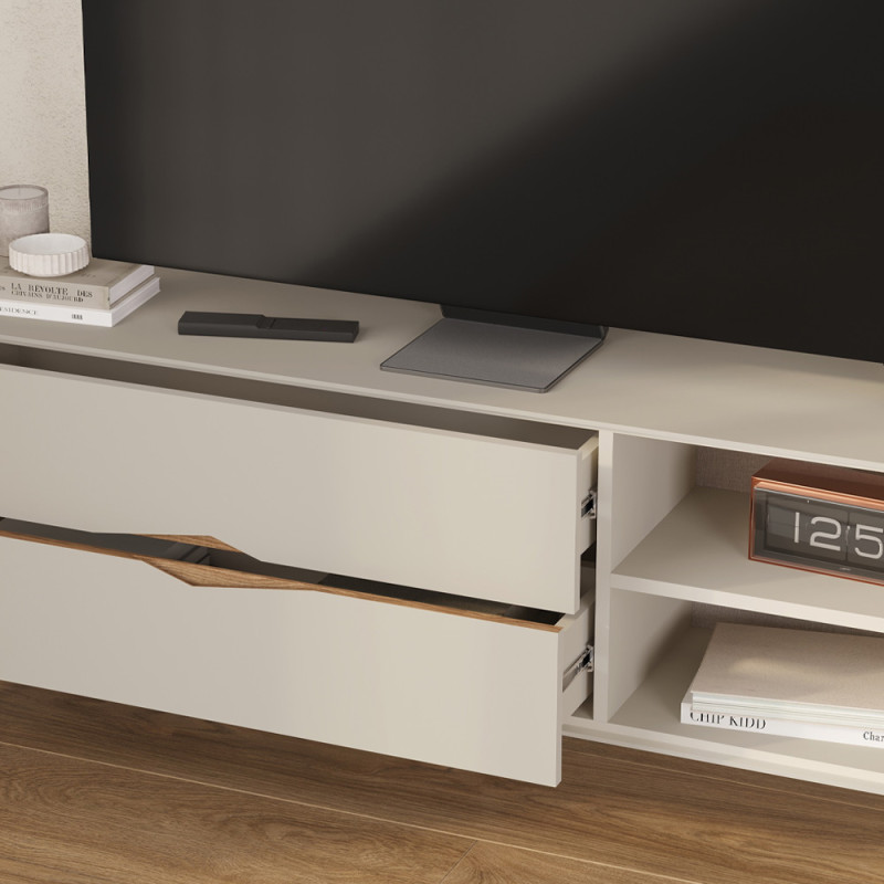 Έπιπλο τηλεόρασης Marquise Megapap χρώμα sandstone 150x35x56εκ. Έπιπλο τηλεόρασης Marquise Megapap χρώμα sandstone 150x35x56εκ.